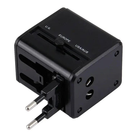 Universal Travel Adapter for Worldwide Use with Dual USB Ports