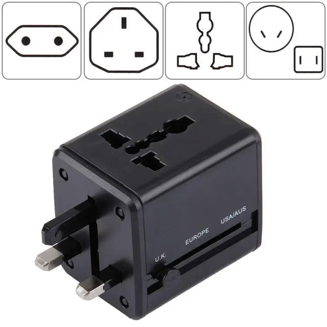 Universal Travel Adapter for Worldwide Use with Dual USB Ports | Syndmart