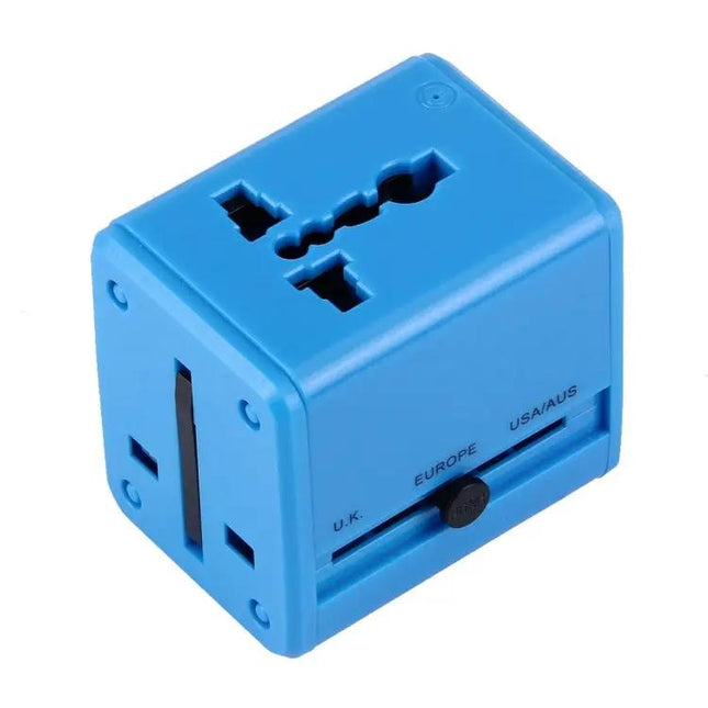 Universal Travel Adapter for Worldwide Use with Dual USB Ports