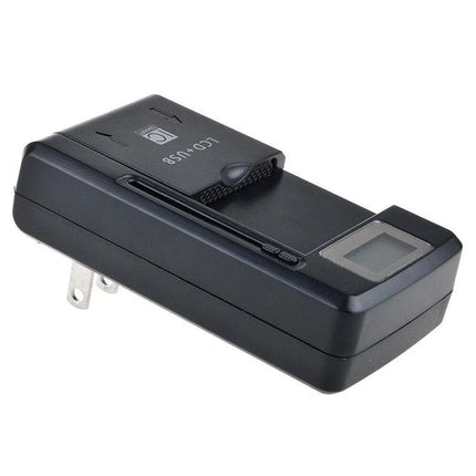 Compact Phone Charger for Daily Use at Home or on the Go - compact black travel wall charger with foldable plug and USB port