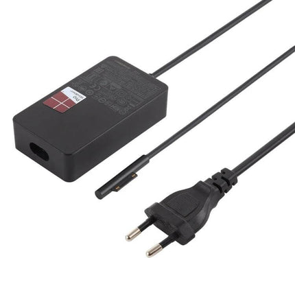 Microsoft Power Adapter for Surface Pro 5 with EU Plug - replacement charger for Surface Pro 5 models 1796 and 1769, EU two-pin plug