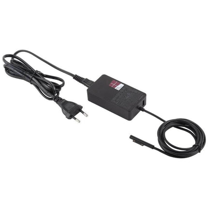 Microsoft Power Adapter for Surface Pro 5 with EU Plug black replacement charger for models 1796 and 1769, travel and everyday use