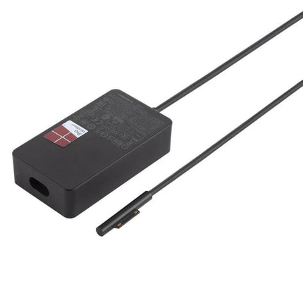 Microsoft Power Adapter for Surface Pro 5 with EU Plug — replacement charger for models 1796 and 1769, black adapter with magnetic Surface connector