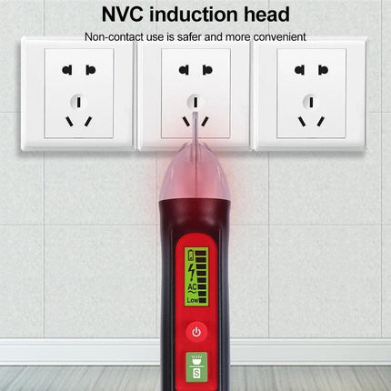 Benetech Non-Contact Voltage Detector Pen for Electrical Testing detecting live outlet without contact for safe home and professional wiring checks