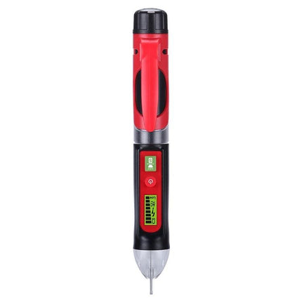 WINTACT Non-Contact AC Voltage Detector Pen for Electrical Safety - red handheld non-contact voltage tester with LED display