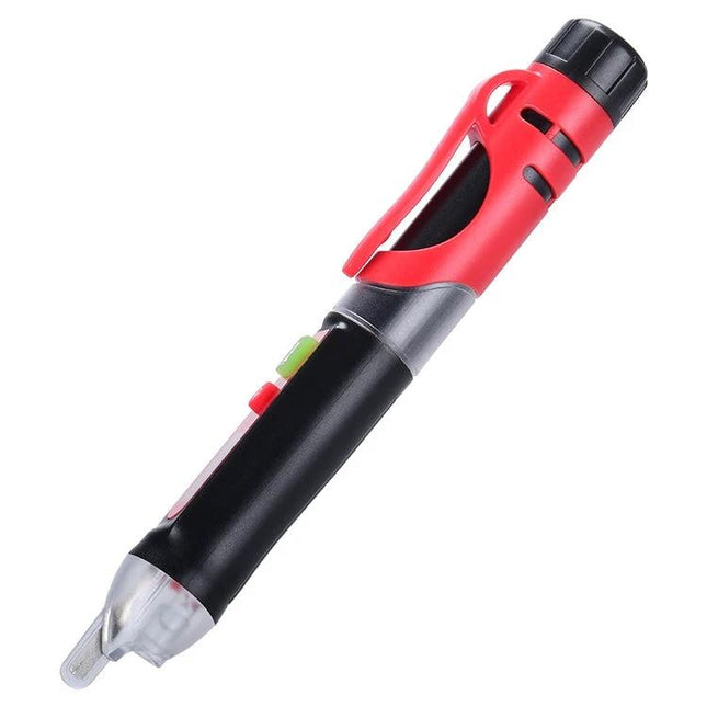WINTACT Non-Contact AC Voltage Detector Pen for Electrical Safety - red and black non-contact voltage tester pen detecting 12V-1000V