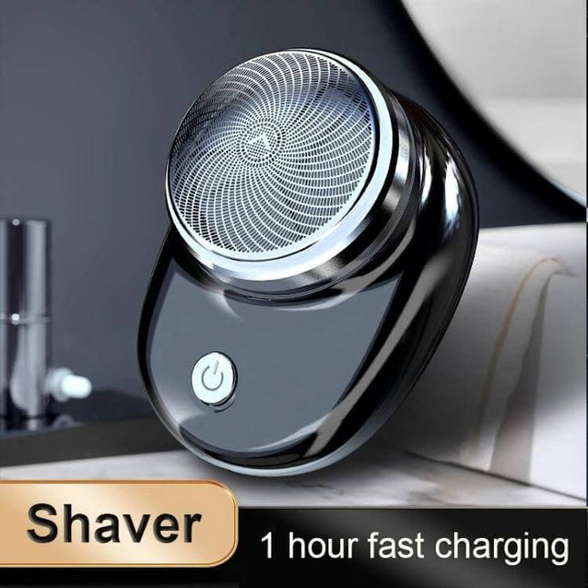Portable Mini Waterproof Electric Shaver For Travel compact ergonomic waterproof travel shaver with flexible mesh and honeycomb blades, 1-hour fast charging