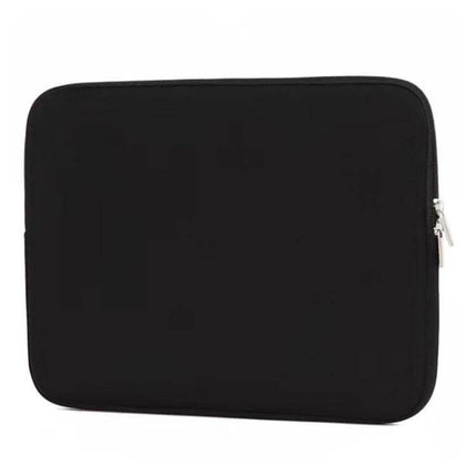 Waterproof 15.6 Inch Laptop Sleeve Bag for Travel Protection - Black neoprene zipper sleeve for commuters and students