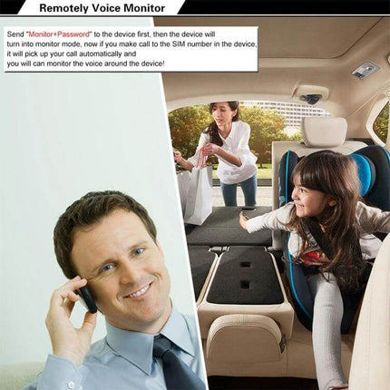 GPS Tracker for Monitoring Vehicle Locations and Security — family car tracking, fleet monitoring and remote voice alert