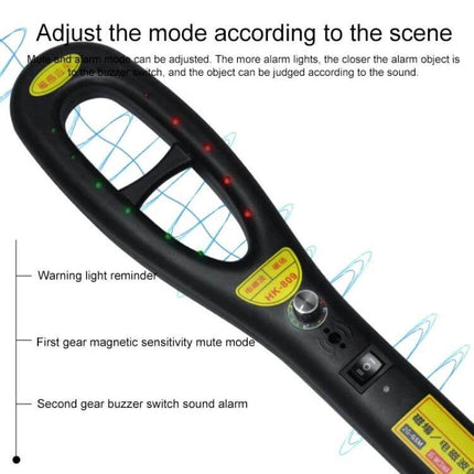 Compact Wireless Signal Detector for Privacy Checks handheld bug detector with LED lights and mode switch for travel and home security