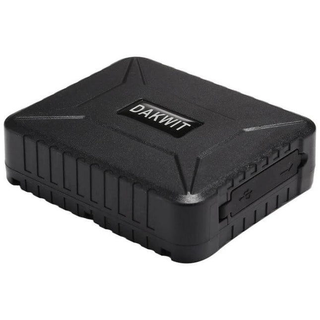 Compact GPS Tracker for Cars and Trucks with Easy Monitoring – compact black DAKWIT vehicle GPS tracker for cars and trucks, precise location monitoring