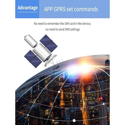 GPS Tracker for Real-Time Vehicle Location Monitoring OBD II plug-in with satellite connection illustrating city coverage and real-time tracking