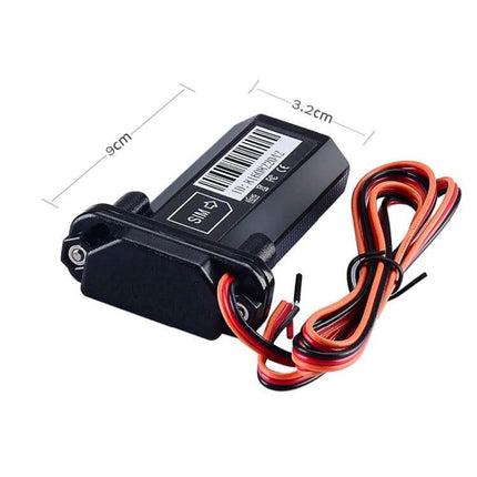 Compact Waterproof GPS Tracker for Cars and Motorcycles compact waterproof tracker with GSM, real-time link, 9x3.2cm, wiring for car and motorcycle