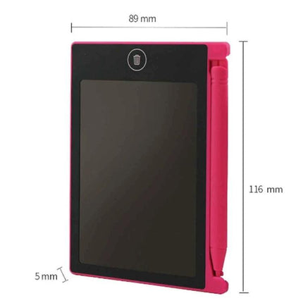 CHUYI 4.4 Inch LCD Writing Tablet with Stylus for Drawing and Doodling - compact pink electronic doodle pad with stylus and erase button