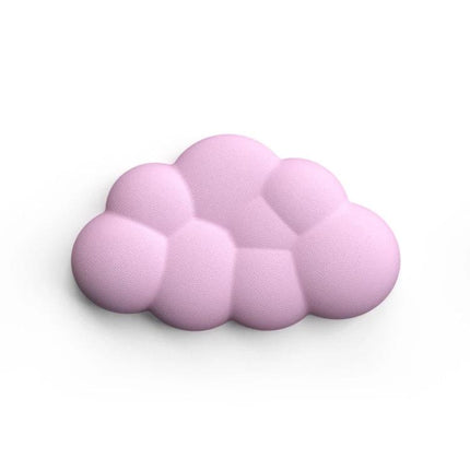 Memory Foam Wrist Rest for Comfortable Office Mouse Pad Use - pink cloud-shaped slow-rebound support for wrist ergonomics