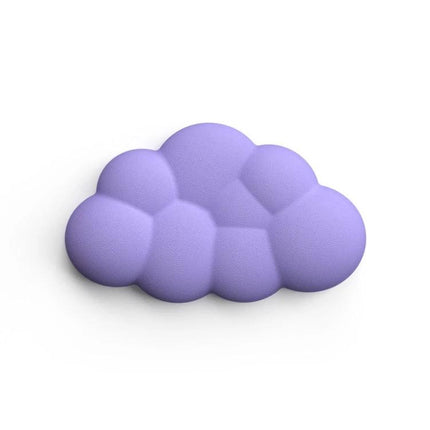 Memory Foam Wrist Rest for Comfortable Office Mouse Pad Use - purple cloud-shaped slow-rebound support for ergonomic wrist comfort