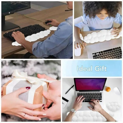 Memory Foam Wrist Rest for Comfortable Office Mouse Pad Use - slow-rebound ergonomic wrist support for keyboard and mouse, ideal office gift