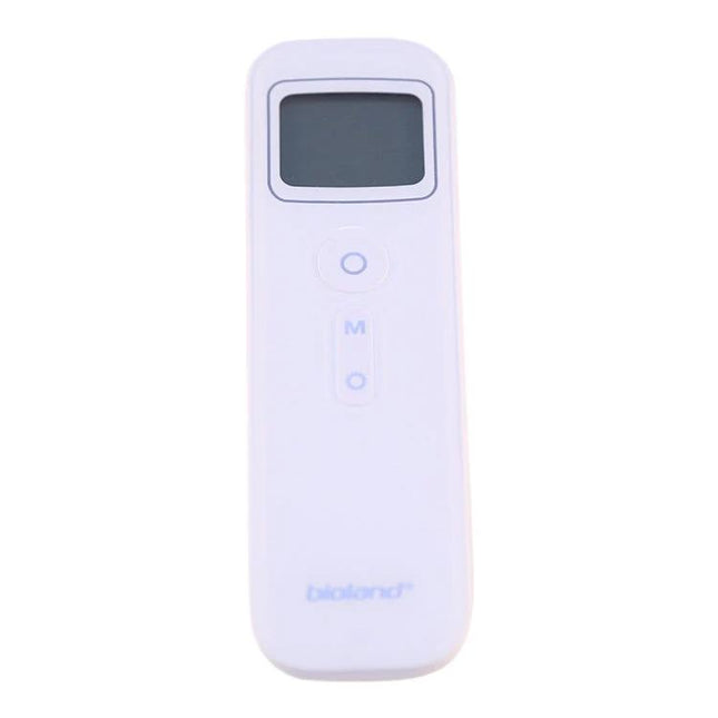 Non Contact Ear And Forehead Infrared Thermometer For Family Use - compact white non-contact digital forehead and ear thermometer with LCD display