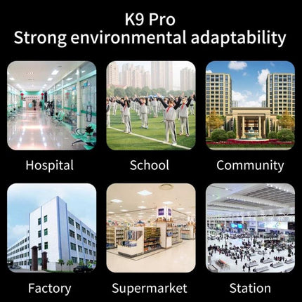 K9 Pro Essentials for Daily Home Health and Hygiene soap dispenser with temperature monitor for home, school, hospital, supermarket, factory, station