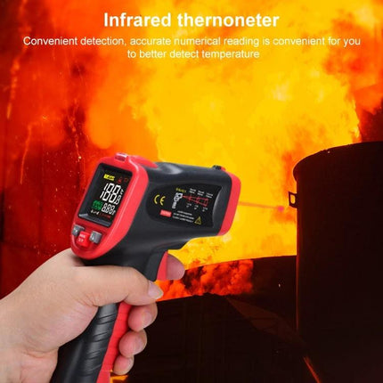 Wintact Portable Infrared Thermometer for Contactless Surface Checks handheld gun measuring hot engine or pan surface temperature safely from distance