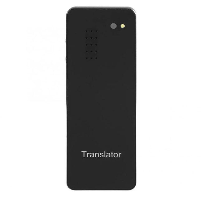 Compact Voice Translator for Travel and Business Needs - slim black handheld voice translator device for travel and business use