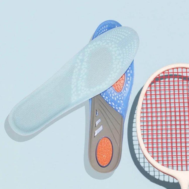 TPE Gel Sports Insole For Running, Unisex Everyday Comfort - blue velvet-top gel insoles for athletic shoes and outdoor training