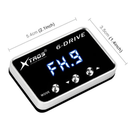 TROS Electronic Throttle Controller For Proton And Perodua Cars compact 6-Drive display unit showing FH.9 with mode and adjustment buttons