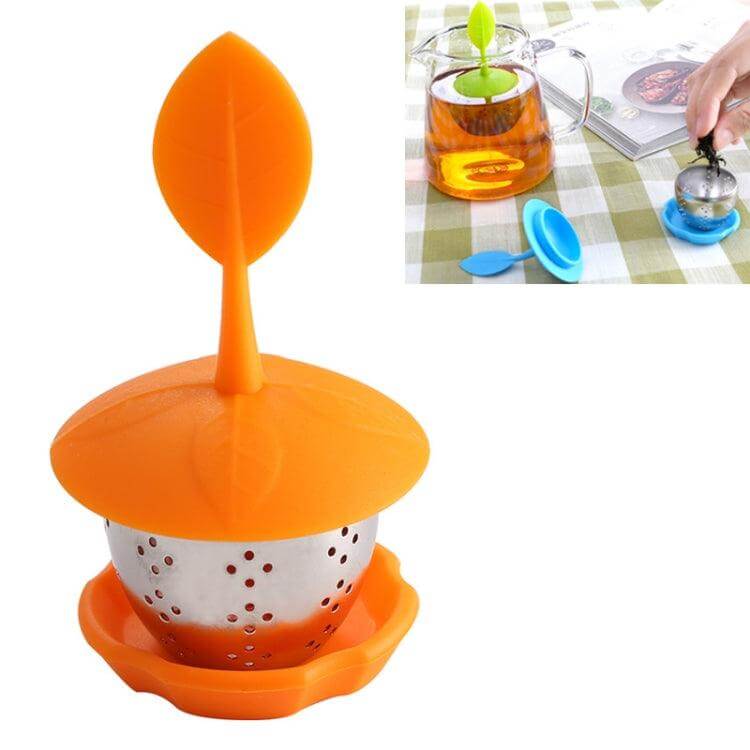 Silicone Infuser Tea Strainer with Stainless Steel Hook