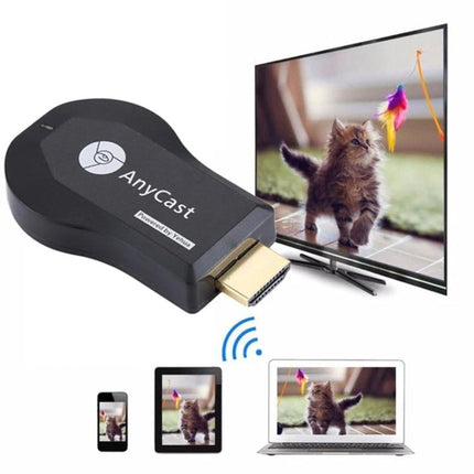 M9 Plus Wireless Dongle for Streaming Videos to TV — AnyCast HDMI dongle mirroring smartphone, tablet, laptop to HDTV for movies, photos, and presentations