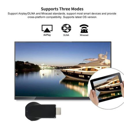 M9 Plus Wireless Dongle for Streaming Videos to TV mirroring tablet to HDTV for movies, photos, presentations via AirPlay DLNA Miracast