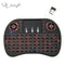 I8 Wireless Keyboard with Touchpad and Arabic Support for Smart Devices compact backlit mini keyboard with USB dongle