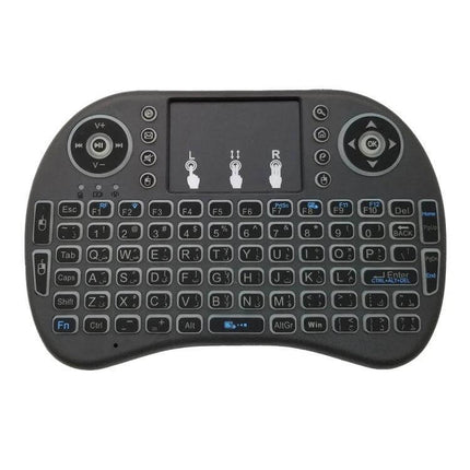 i8 Wireless Keyboard with Touchpad and Arabic Support for Smart Devices - compact wireless mini keyboard with touchpad for tablets and smart TVs
