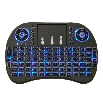 i8 Wireless Keyboard with Touchpad and Arabic Support for Smart Devices compact backlit mini wireless keyboard with touchpad and Arabic layout