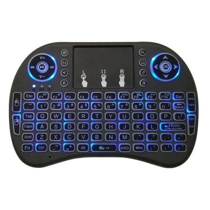 i8 Air Mouse Wireless Keyboard with Touchpad for Smart TVs backlit mini wireless keyboard and touchpad for streaming and gaming