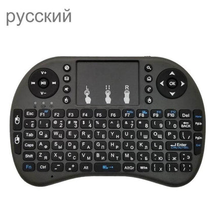 i8 Air Mouse Wireless Keyboard with Touchpad for Smart TVs compact 92-key wireless keyboard with touchpad for smart TV navigation and media control