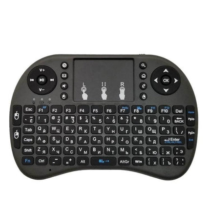 i8 Air Mouse Wireless Keyboard with Touchpad for Smart TVs compact 92-key 2.4GHz wireless keyboard and touchpad for TV navigation