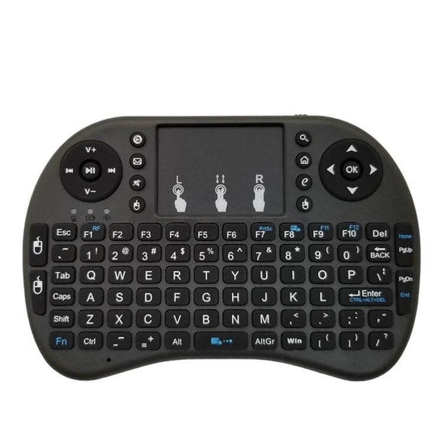 i8 Air Mouse Wireless Keyboard with Touchpad for Smart Devices compact black mini keyboard with touchpad and directional pad