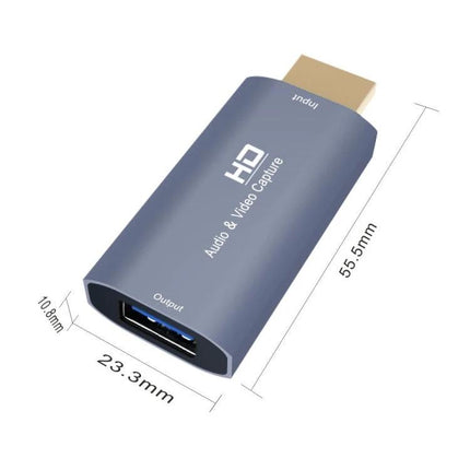 Z51 USB to HDMI Video Capture Card for Video Recording compact HDMI-to-USB capture device for gamers and educators, high-definition audio & video