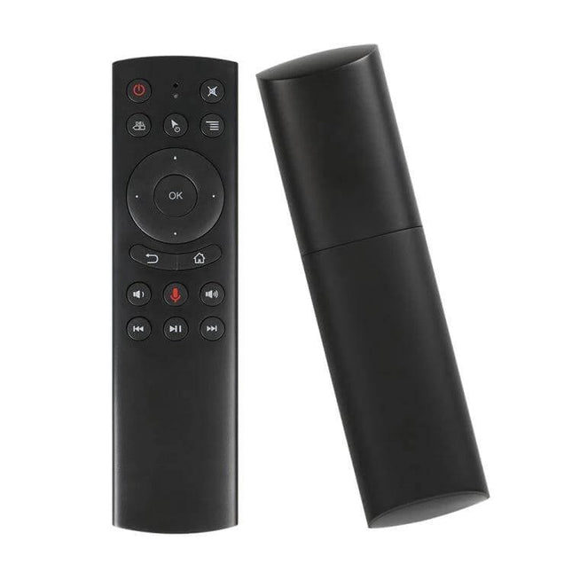 G20S Air Mouse Remote for TV and PC Device Control black wireless air mouse with USB receiver, ideal for streaming and presentations