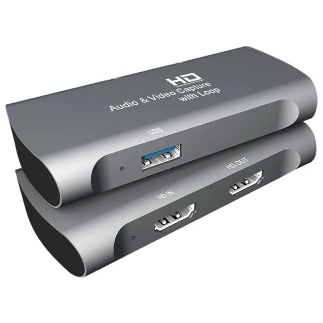 Portable HDMI Video and Audio Capture Device for Everyday Use aluminium alloy HDMI capture box with USB and HDMI in/out