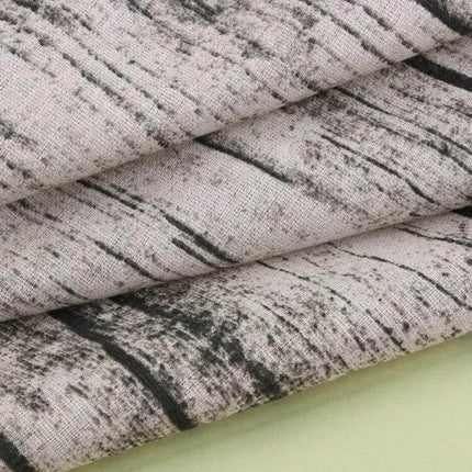 Alt Tag: Tablecloth For Dining Tables 100X140 Cm Simple Everyday Use gray wood-grain cotton-linen oilproof fabric close-up