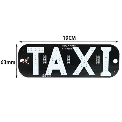 Taxi Indicator Light For Vehicles Roof Lamp With USB Port - compact 19x6.3cm SMT LED roof-mounted taxi sign with USB and cigarette lighter power