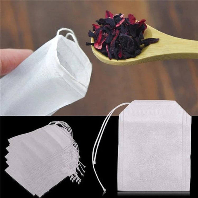 Teabags With Seal Filter Paper Size 5.5x7cm For Tea And Herbs white non-woven tea bags with string for herbs and loose tea