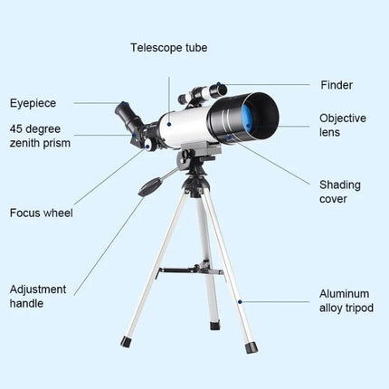 Telescope 70mm For Everyday Stargazing For Beginners compact beginner telescope with 70 mm objective lens and tripod for backyard viewing