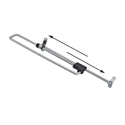 Telescopic Rail Pull Out Wardrobe Clothes Hanger 25cm installed sliding metal rail with plastic guide for compact wardrobe hanging