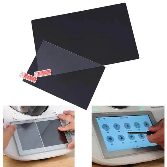Tempered Glass Screen Protector For Thermomix Machines - clear durable shield preserving touch accuracy and resisting kitchen splashes