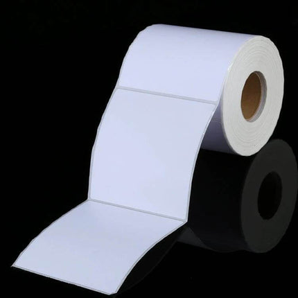 Thermal Label Paper 100x100mm, 500 Labels For Office And Retail – roll of blank direct-thermal square labels for price tags and inventory
