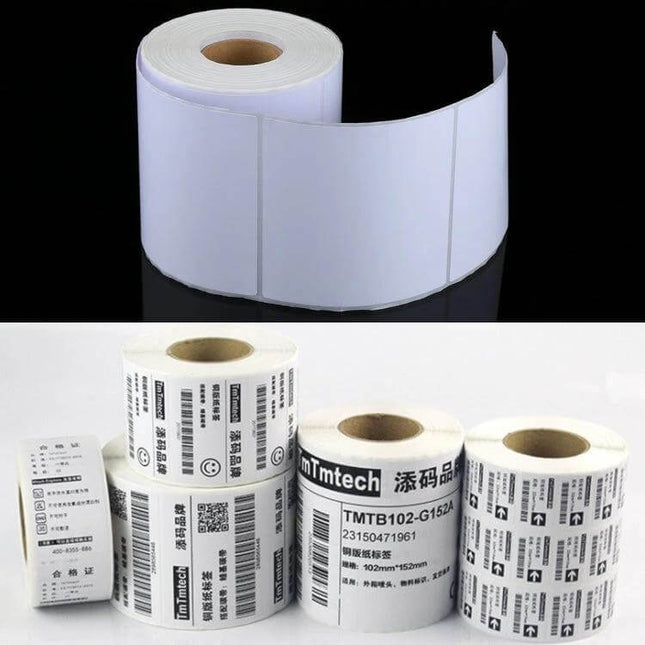 Thermal Label Paper 100x100mm, 500 Labels For Office And Retail - direct thermal rolls for price tags, inventory & shelf labels