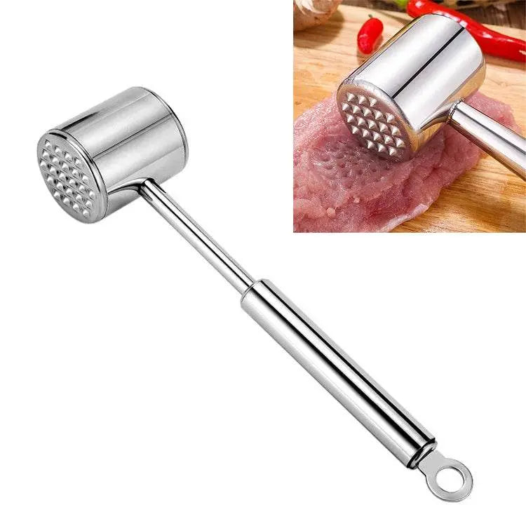 Thick 304 Stainless Steel Meat Hammer for Tenderizing Meat 