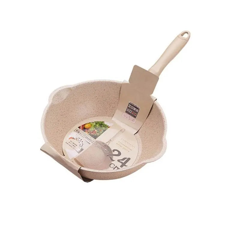 Thick Bottom Maifan Stone Non Stick Frying Pan 20cm 24cm 26cm 